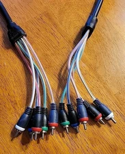 Steren 5-RCA Male RGB Component Audio Video Cable,5-RCA Male to 5-RCA PRE-OWNED