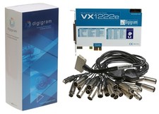 NEW Digigram VX1222e 12 Channel AES Digital/Analog 192kHz Broadcast Sound Card