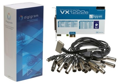 NEW Digigram VX1222e 12 Channel AES Digital/Analog 192kHz Broadcast Sound Card