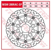 TRW Bremsscheibe 5,5 Mm (FüR: Ducati Streetfighter V4 S 1103 1F/4F 22-25 Vorne )