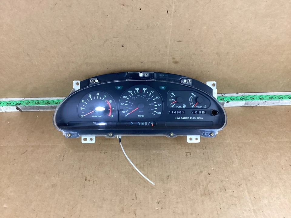 1993 - 1995 Mercury Villager спидометр приборной панели 114K миль 257-01714 - Изображение 2 из 4
