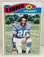 1977 Topps  433 Lem Barney  Detroit Lions