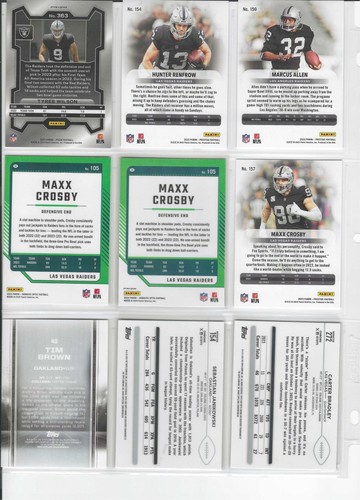 Las Vegas Raiders Maxx Crosby Holo, Base, Tim Brown, +++ - Picture 2 of 2