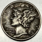 1942-D Mercury Dime 10c Circulated Condition 90% Silver US Coin - 3990