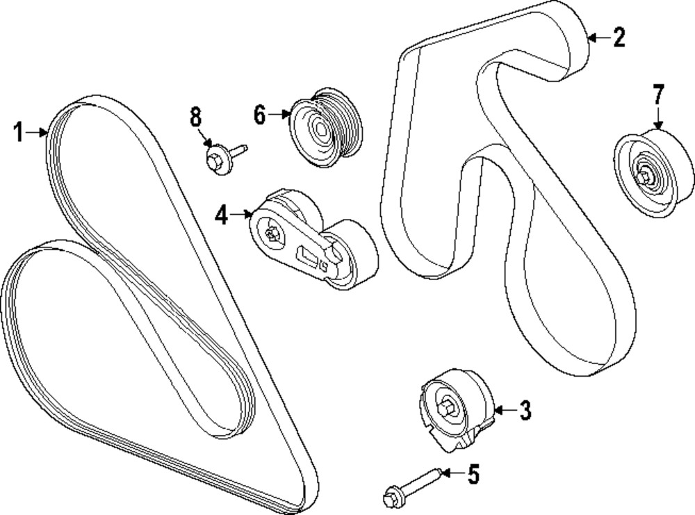 Correa del supercargador para Ford F-150 2023 (N/P NR7Z-8620-B)