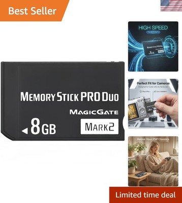 8GB Memory Stick Pro Duo for Smooth Photography & Gaming - Compatible with PSP