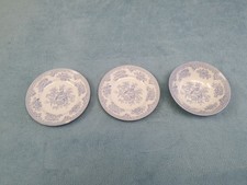 3 x Burleigh Pottery Asiatic Pheasants Blue Plates