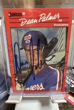 1990 Donruss - Dean Palmer #529 Autographed (RC)