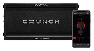 Crunch CRE400.4DSP 4-Kanal Endstufe mit 400 Watt (RMS: 200 Watt)