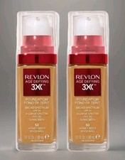 2 PACK Revlon Age Defying 3X 50 Honey Beige F...