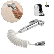 Toilet Shattaf Adapter Hose Bidet Spray Stainless Steel Handheld Shower Head US