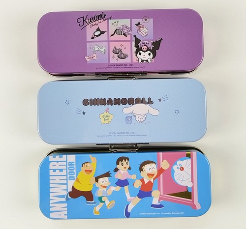 Sanrio Kitty Melody Twin Star Thomas Triple Deck Tin Pencil Case 240813 - Picture 11 of 16