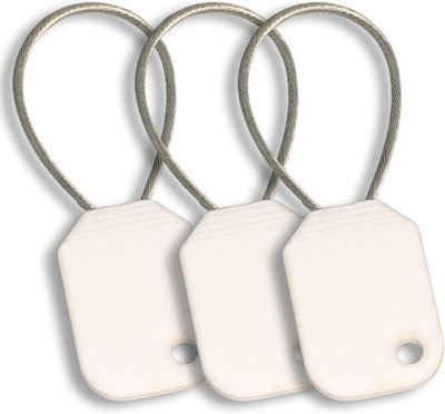3Stück Einkaufswagen-Chip, Schlüsselanhänger, Kunststoff, Weiß, Universal Ent