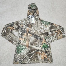 Puma Men Medium Realtree Edge You-V Hoodie Lightweight Camo Deep Forest