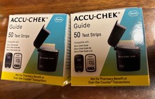 ACCU-CHEK Guide 100 Test Strips, 2 Boxes 50 Strips each, EXP 8/19/2026