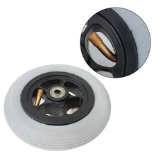 For Ottobock Electric Wheelchair Front Wheel 6 Inch Gray Tire Replacement Part