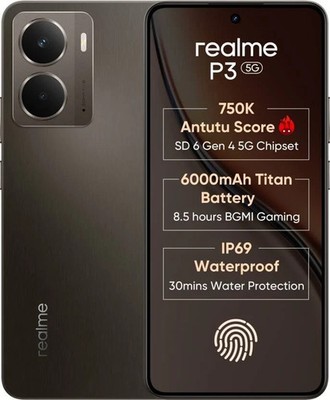 realme P3 5G (Comet Grey, 128 GB)  (6 GB RAM) 6 Gen 4 Processor
