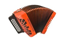 Hohner El Rey Del Vallenato Accordion - Orange CGF - Free Us Shipping