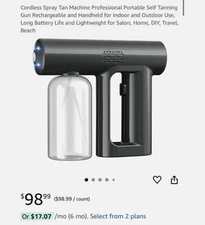 Cordless Spray Tan Machine Professional Portable Self Tanning Gun Rechargeable