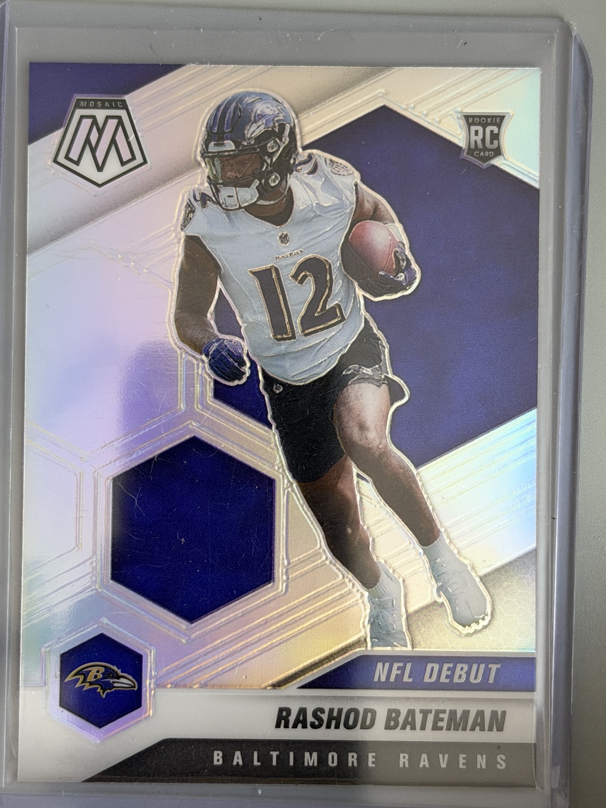 2021 Panini Mosaic - NFL Debut Rashod Bateman #249 Silver Prizm (RC)