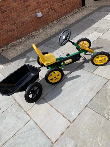 John Deere Berg Go Kart with trailer 