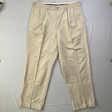 Vtg Ralph Lauren Polo Pants Mens 36x29 Beige Khaki Slacks Pleated Andrew READ