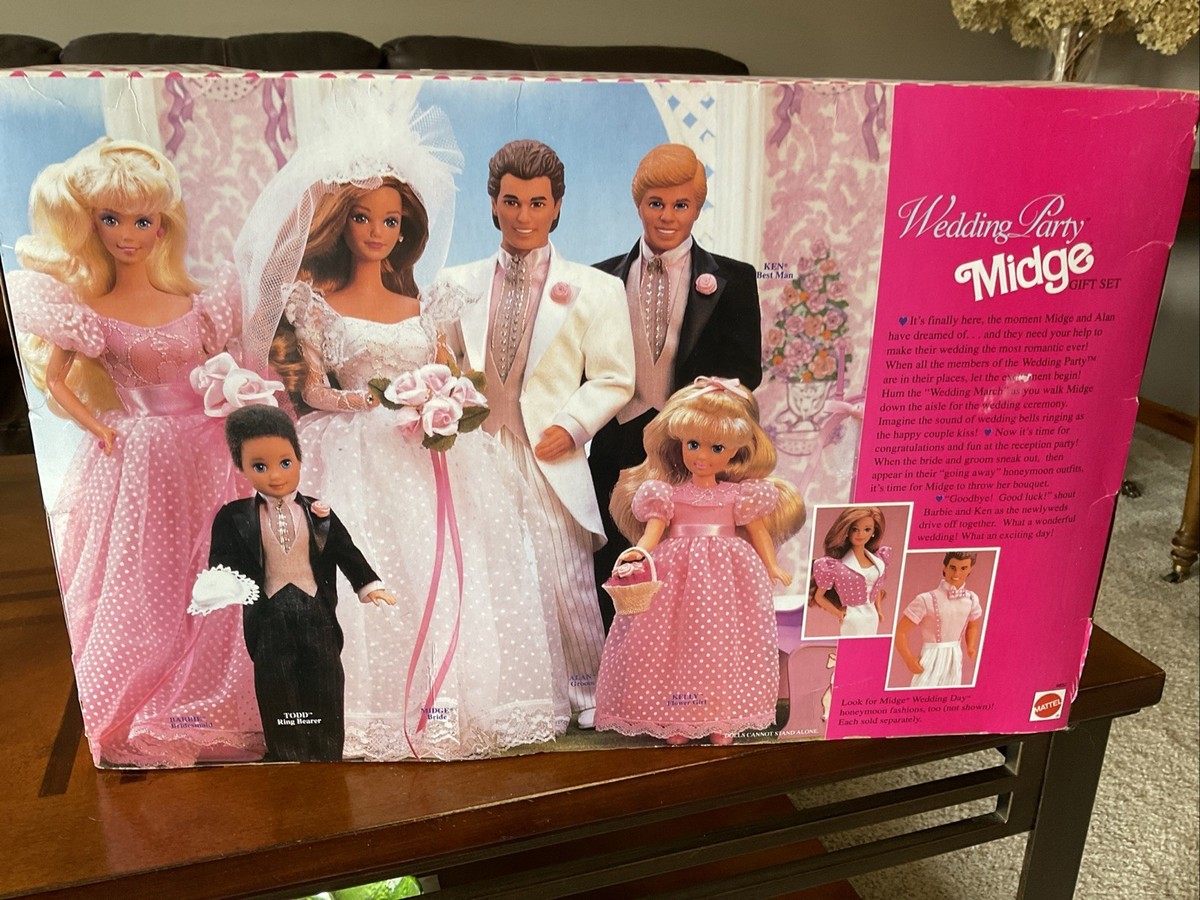 Mattel Barbie Midge Wedding Day Party Set Vintage 1990 | eBay