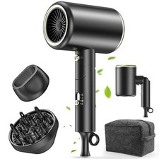 Hair Dryer, 150000RPM Ionic Blow Dryer - Fast Drying, Low Noise, Foldable Por...