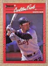 1990 DONRUSS CARLTON FISK #58 CHICAGO WHITE SOX