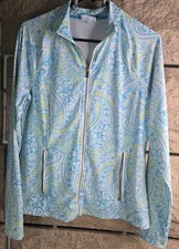 Sigrid Olsen Golf  Tennis Women's Large Top Light Jacket Full Zip