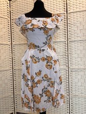 Miss Selfridge Woman Flower Dress Ssize 8