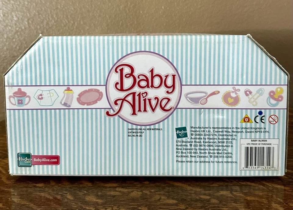 Muñeca rara Hasbro Baby Alive She Really Eats & Poops 2006 nueva en caja 18638 en caja original Foto 3 de 4