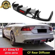 S7 Rear Diffuser Real Carbon Fiber Spoiler For Audi A7 Sline S7 C7 2010-2014