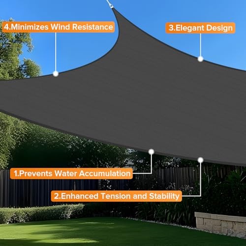 12'X12'X12' Triangular Sun 1 2' X 1 2' X 1 2' Dark Grey Curved Triangular - Bild 5 von 7