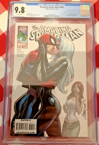 AMAZING SPIDER-MAN #606 CGC 9.8 CLASSIC CAMPBELL BLACK CAT COVER WHITE PAGES