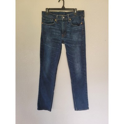 Levis 511 Slim Fit Jeans Mens 34x32 Dark Wash Blue Denim Pants  #8