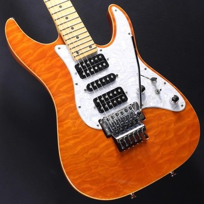 SCHECTER SD-2-24-AS Used Maple+Ash body Amber w/Soft case