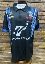 NASCAR Hattori Racing Team Issued Toyota Tsusho Race Used Crew Shirt Size XL
