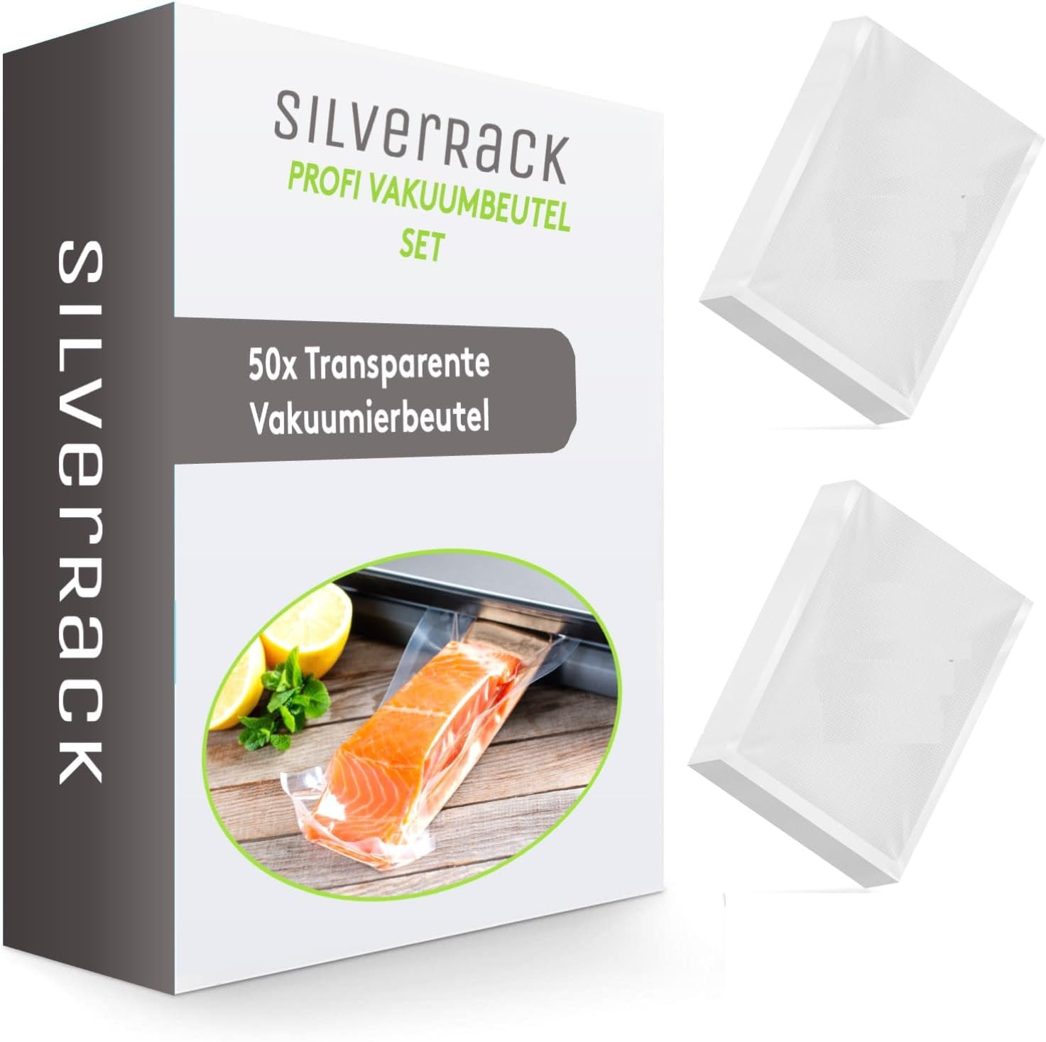 Sacchetti Sottovuoto per Macchina Sottovuoto [50 Pezzi] in (16X23 Cm) - Sacchett