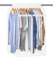 35" Hanging Garment Bags for Closet Storage Large Clear Garment Bags for Hang...