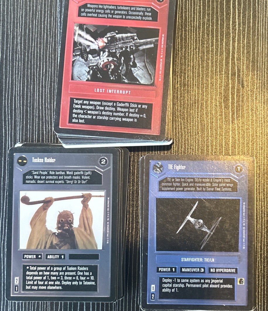 Star Wars CCG 1995 Premiere Limited Black Border Dark Side Pick