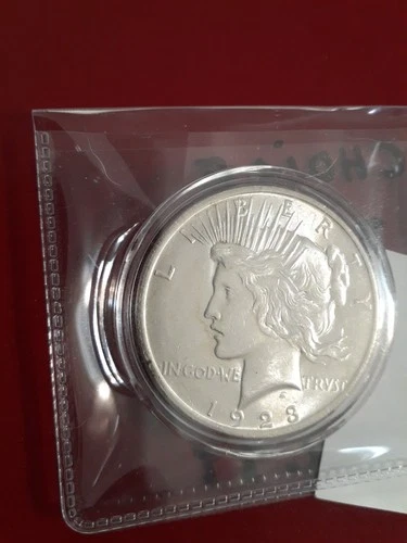 PEACE SILVER DOLLAR 1923 GEM BU BLAZING MS+++++ FROSTY BETTER DATE Shiney