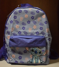 Disney Stitch Kids Girls Basic Backpack Blue Purple New w/ Tags