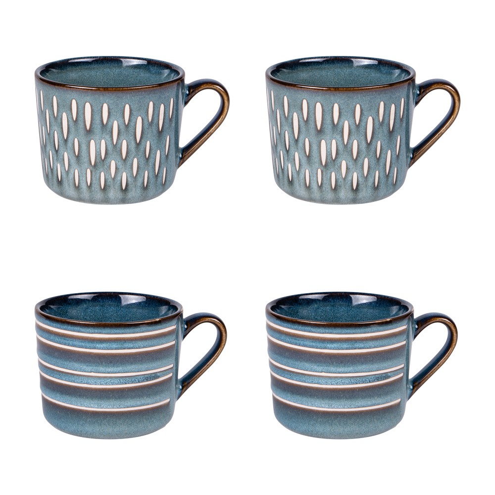 Mugs Helsinki bleu 44 cl grès, une vaisselle robuste aux finitions soignées