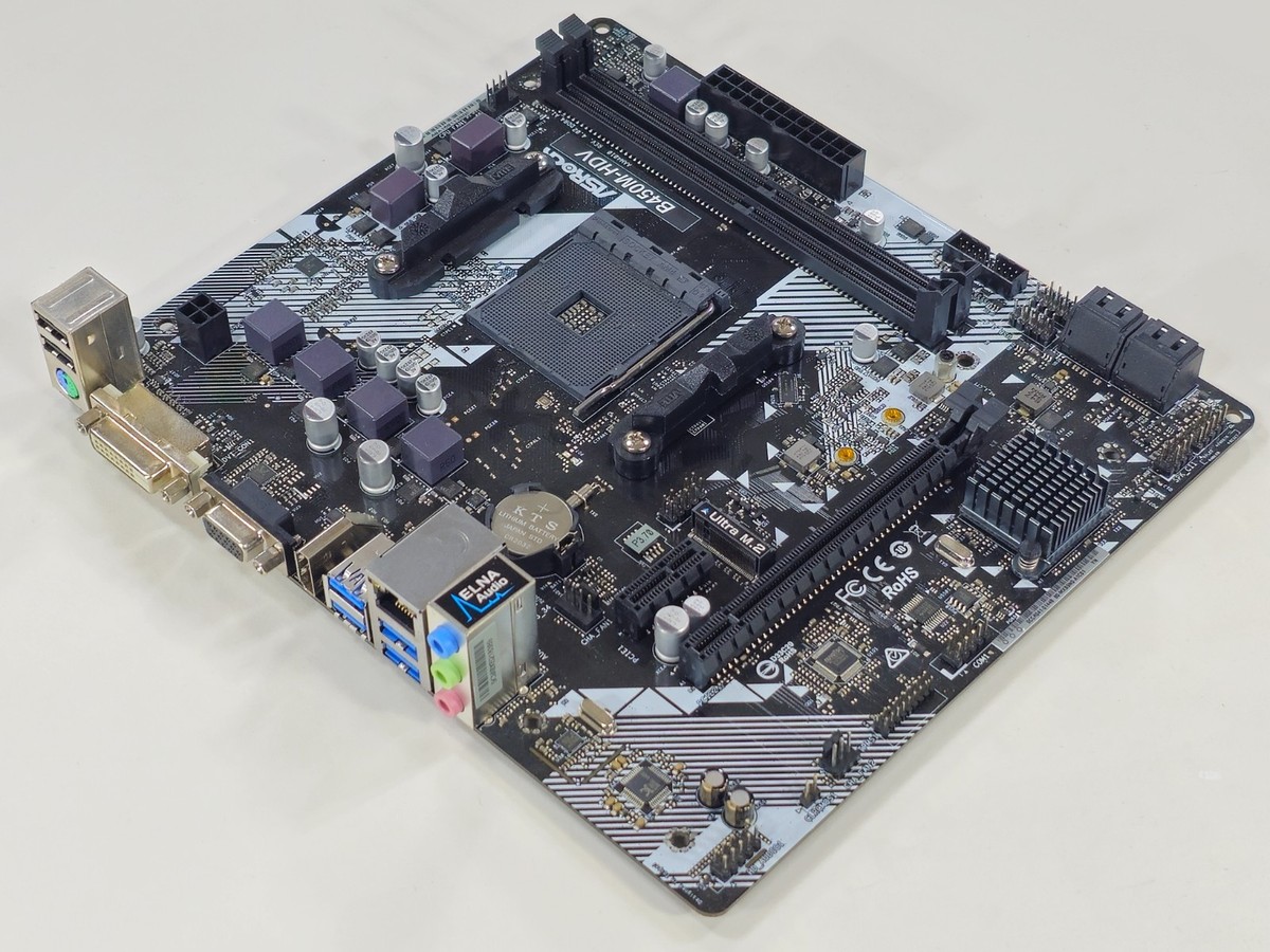 ASRock B450M-HDV R4.0 AMD B450 Micro ATX DDR4 AM4 Ryzen