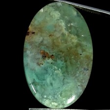 33.10Cts 100 Natural Aqua Chalcedony Oval Cabochon Gemstone 23X36X4MM