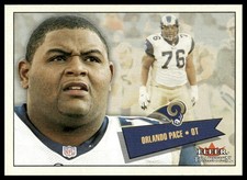 2001 Fleer Tradition #273 Orlando Pace St. Louis Rams NM+