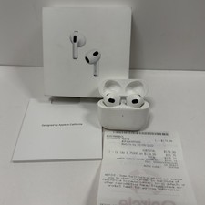 OEM Apple AirPods 3rd Gen Wireless Earbuds, Lightning Charging Case MPNY3AM/A