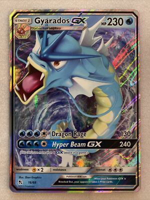 2019 Pokemon Hidden Fates #16/68 - Gyarados GX - HP230 - Holo | eBay 2019 Pokemon Hidden Fates #16/68 - Gyarados GX - HP230 - Holo | eBay