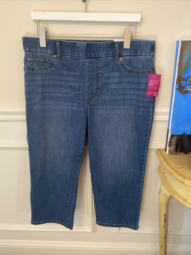 Kim Rogers Tummy Control Cropped Woman's Jeans Size 14 NWT